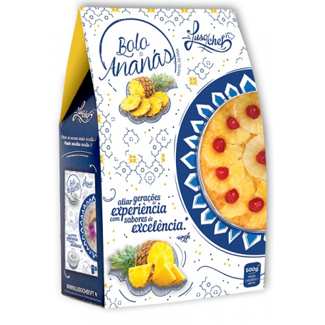 LUSO CAIXA CAKE ANANAS Cx 0 LUSO CAIXA CAKE ANANAS Cx 0.500Grs