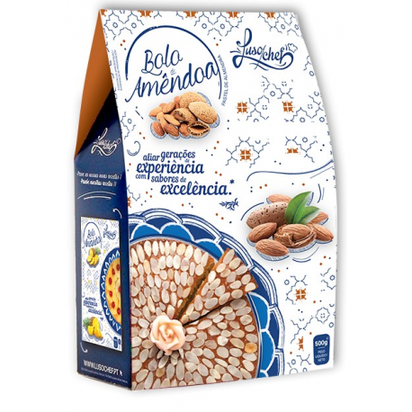 LUSO CAIXA CAKE AMENDOA Cx 0 LUSO CAIXA CAKE AMENDOA Cx 0.500Grs