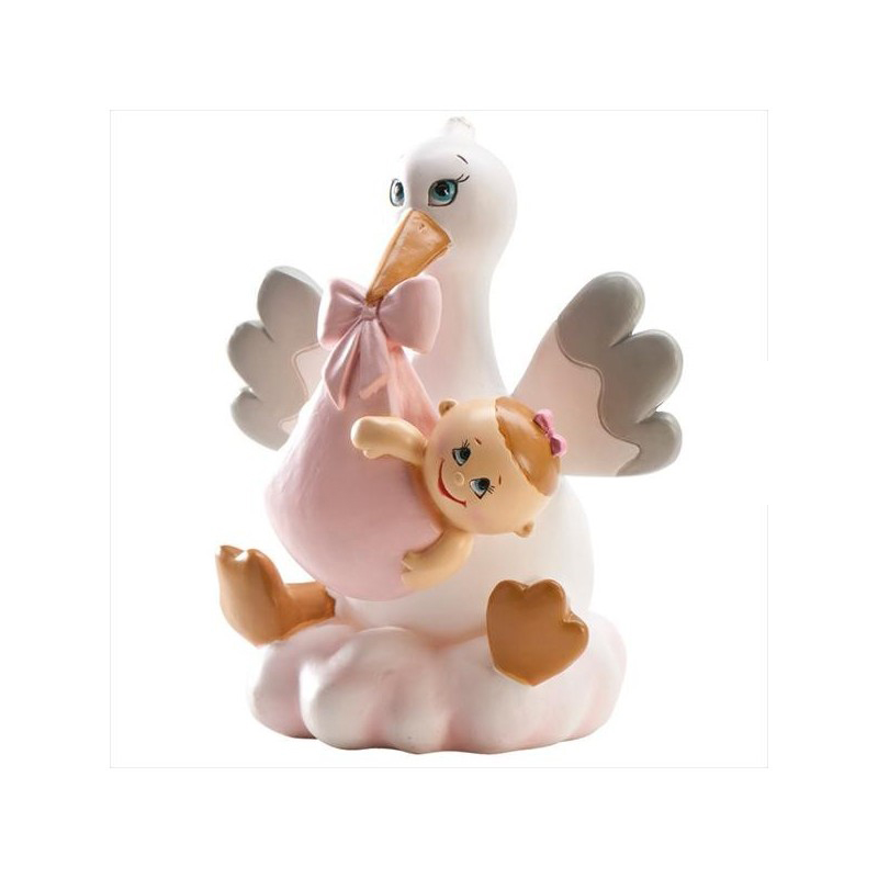 BAT BAT.CEGONHA NA NUVEM ROSA 11-12cm DEK