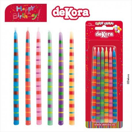 VELAS ANIVERSARIO CORES C/12 DEK 1 VELAS ANIVERSARIO CORES C/12 DEK